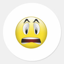 Smilie Runder Aufkleber