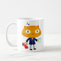 Smokings-Katzen-Kind Tee Tasse
