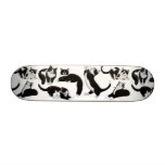 Smokings-Katzen-Skateboard Personalisiertes Skatedeck