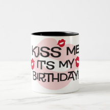 Smooches küssen mich Geburtstag Kaffee Tassen