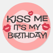 Smooches küssen mich Geburtstag Sticker