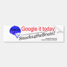 Snacks4theBrain! Autoaufkleber