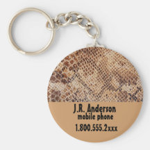 Snakeskin Druck-Gepäck Identifikations-Umbauten Schlüsselband
