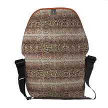 Snakeskin Kurier Tasche