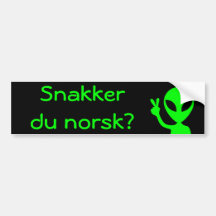 Snakker du Norsk? Autoaufkleber