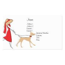 Snazzy Hundewanderer Visitenkarten