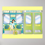 Snazzy Untergrundbahn Posterdrucke