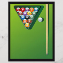 Snooker Vollfarbige Flyer