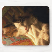 Snoozing Katze Mousepad