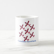 Snowbirds Sieben-Schiff Becher Kaffee Haferl