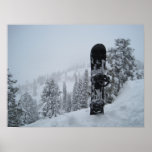 Snowboard In Snow Print