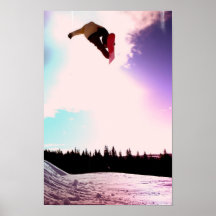 Snowboard-Luft-Plakat