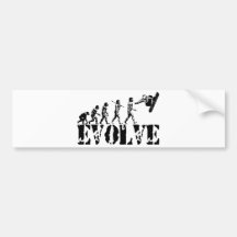 Snowboard Snowbording Sport-Evolutions-Kunst Autosticker