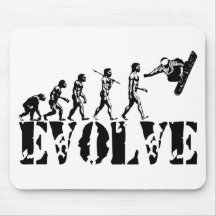 Snowboard Snowbording Sport-Evolutions-Kunst Mauspads