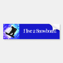 Snowboarder im Whiteout Autosticker