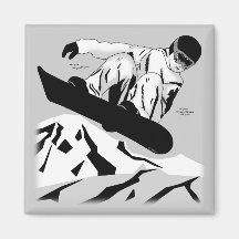 Snowboarding 5 kühlschrankmagnet