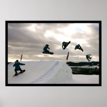 Snowboarding betrügt Plakat