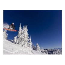 Snowboardingaktion am Maräne-Höhenkurort Postkarten