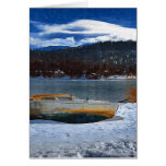 Snowbound Boot, Big Bear, Calif Grußkarte