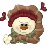 Snowman-Liebe-Verzierung Photo Figur