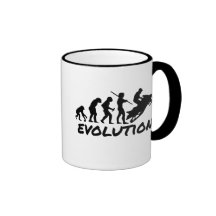 Snowmobile-Evolution Kaffee Haferl