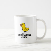 Snowmobile-Küken-Becher Kaffee Tasse