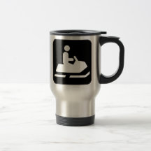 Snowmobile Sign Coffee Mugs