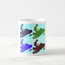 Snowmobiler/Pop-Kunst Teetasse