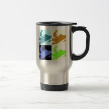 Snowmobiler/Pop-Kunst Teetasse