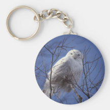 Snowy-Eule Keychain Schlüsselbänder