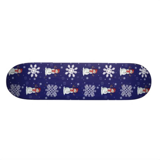 Snowy Skateboard Brett
