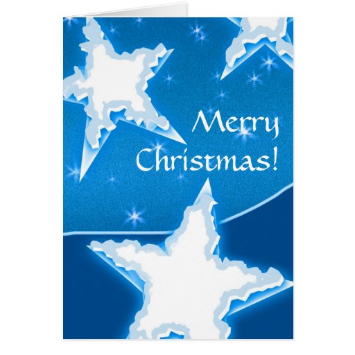 Snowy-Sterne - Weihnachtskarte