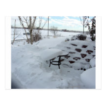 Snowy-Tischplatte Postkarten