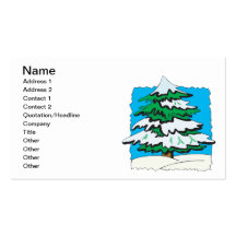 Snowy Tree.png Visitenkarten