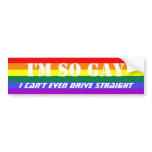 So homosexuell kann gerade Regenbogen-Flagge nicht autoaufkleber