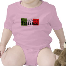 So niedlich muss ich italienisches Säuglings-Hemd 