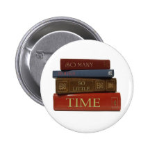 So viele Bücher so wenig Zeit Anstecknadelbutton