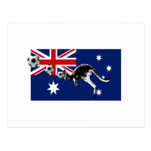 socceroos Flagge von Australien-Geschenken Postkarte