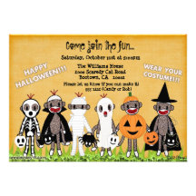Socken-Affe-Halloween-Gruß-Karte oder Einladung