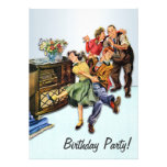 Socken-Hopfengeburtstags-Party Retro Einladung