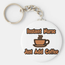 Sofortige Krankenschwester… addieren gerade Kaffee Schlüsselband