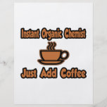 Sofortiger Bio Chemiker… addieren gerade Kaffee Individuelle Flyer
