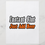 Sofortiger Slut… addieren gerade Bier Flyer Druck