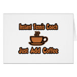 Sofortiger Tennis-Trainer… addieren gerade Kaffee Karte