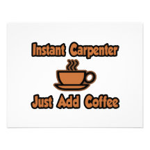 Sofortiger Tischler… addieren gerade Kaffee Personalisierte Einladung