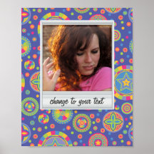 Sofortiges Foto - photoframe mit Muster Plakate
