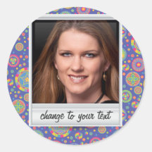 Sofortiges Foto - photoframe mit Muster Sticker