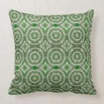 Soft Green Circle Pattern kissen