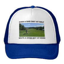 Sogar schlägt ein schlechter Tag am Golf einen gut Retrokappen