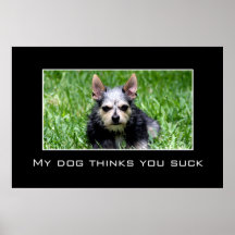 Sogar weiß mein Hund, dass Sie sind zum Kotzen [XL Plakatdrucke